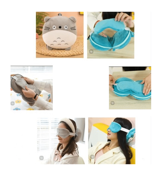 Almohada con antifaz