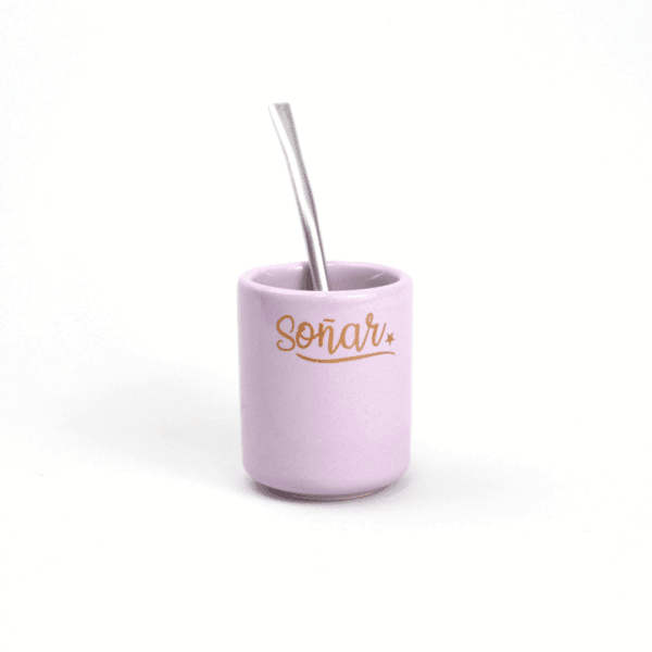 Mate Cer?mica ? Recto con Bombilla