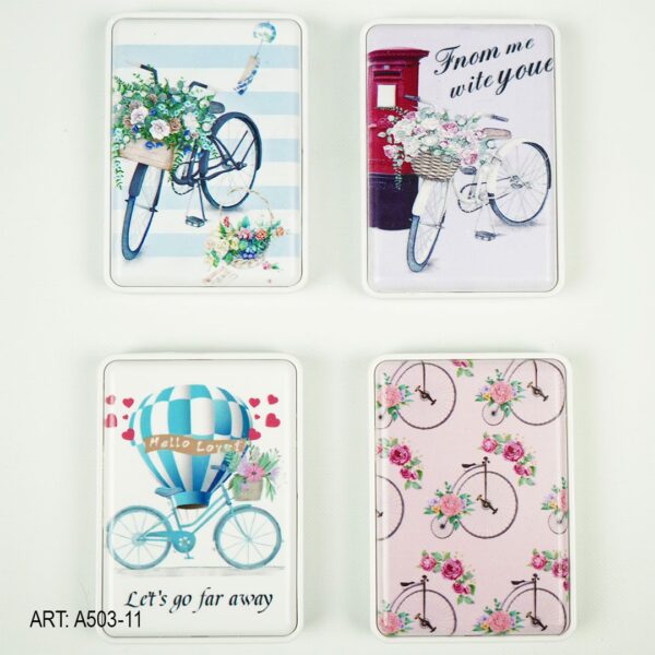 ESPEJO DE CARTERA ESTAMPADO BICI A503-11-480