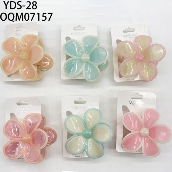 BROCHE DE PELO 7.5CM FORMA FLOR YDS-28