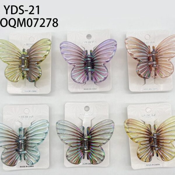 BROCHE DE PELO 7.5CM FORMA MARIPOSA YDS-21-600
