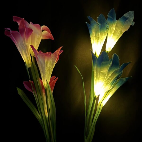 FLORES CON LUZ SOLAR PARA JARDIN X 2 PCS MODALED YHD2524