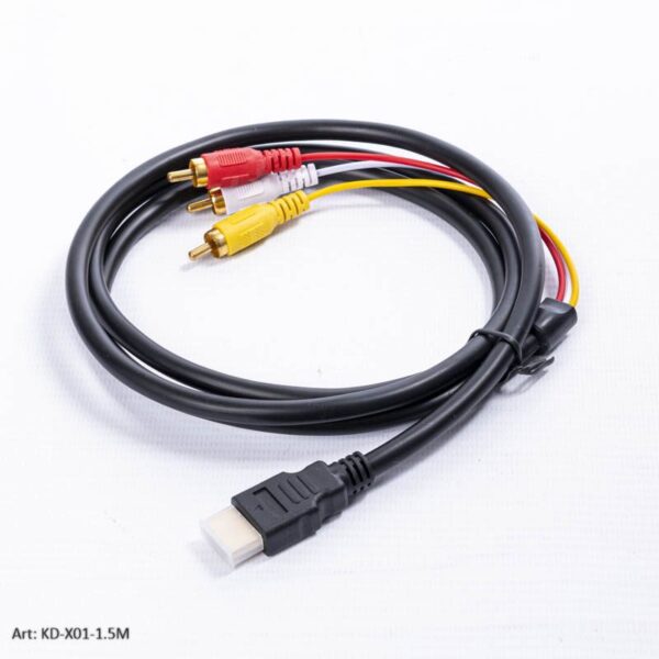 CABLE HDMI/3RCA KD-X01-1.5M