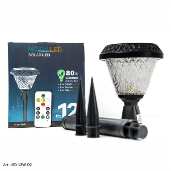LUZ LED JARDIN CON ESTACA RGB LED-12W-D2