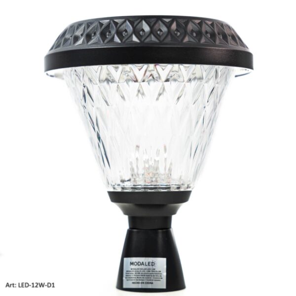 LUZ LED SOLAR (CIRCULAR) PARA EXTERIOR CON ESTACA (CÁLIDA/FRÍA) LED-12W-D1