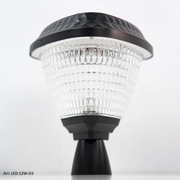 LUZ LED SOLAR (TRIANGULAR) PARA EXTERIOR CON ESTACA (CÁLIDA/FRÍA) LED-12W-D3