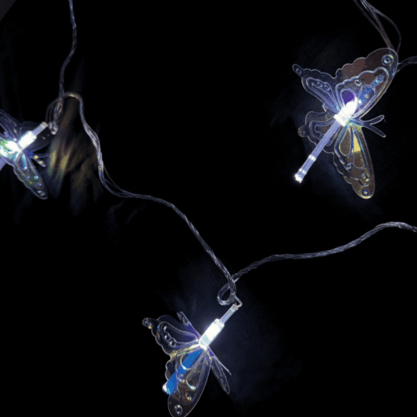 LUZ FORMA MARIPOSAS 15 LUCES FR?AS TORNASOL SDD-2540