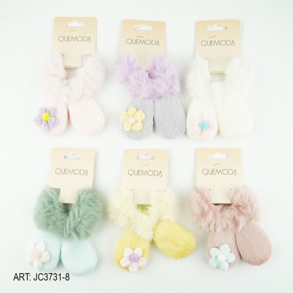 COLITA DE PELO DE PELUCHE CON OREJITAS JC3731-8-1200