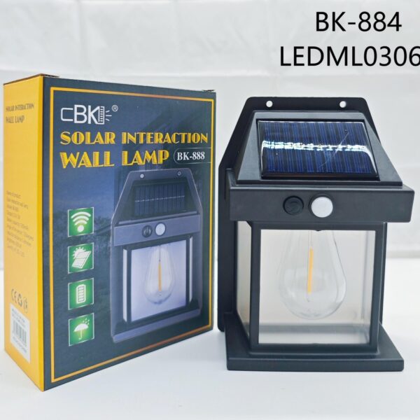 LUZ PARED SOLAR BK-884-80
