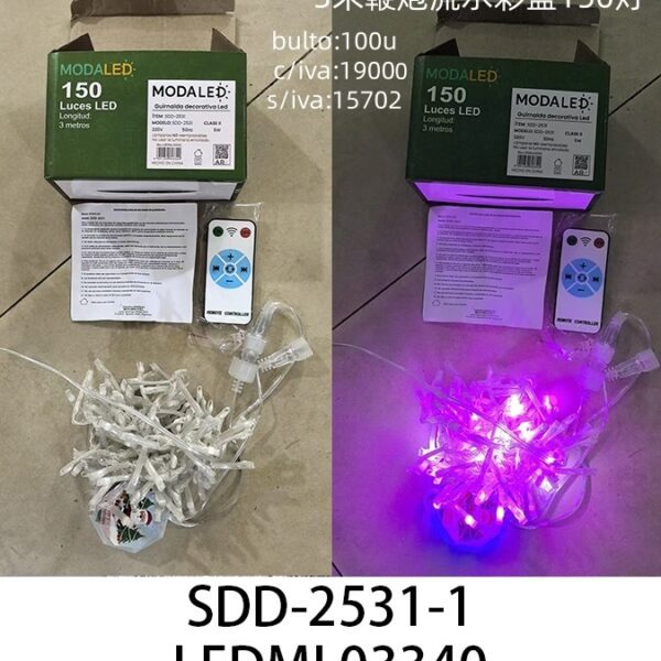 LUZ LED 3M 150 LUCES MODALED SDD-2531-1-100