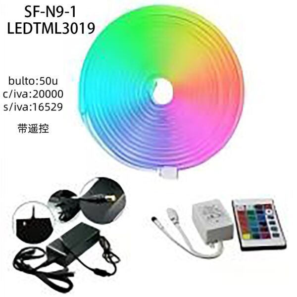 TIRA LED RGB CON CONTROL SF-N9-1-50