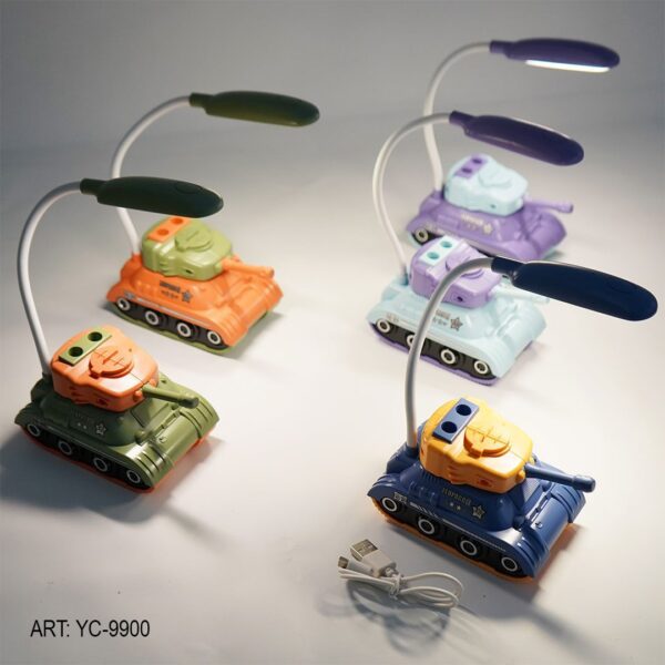 LAMPARA DE MESA INFANTIL EN FORMA DE TANQUE YC-9900-120