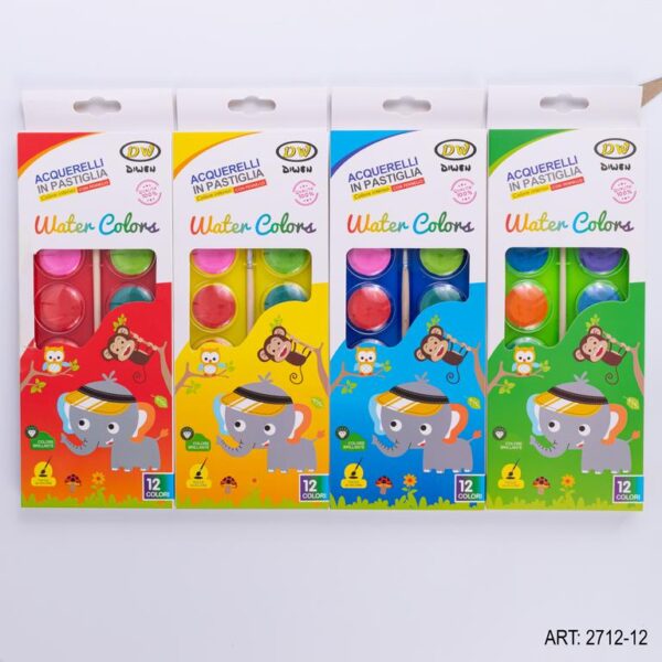 Acuarela X 12 Colores Con Pincel 2712-12