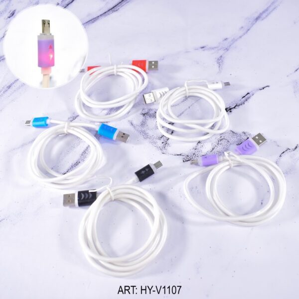 CABLE V8 CON LUZ HY-V1107