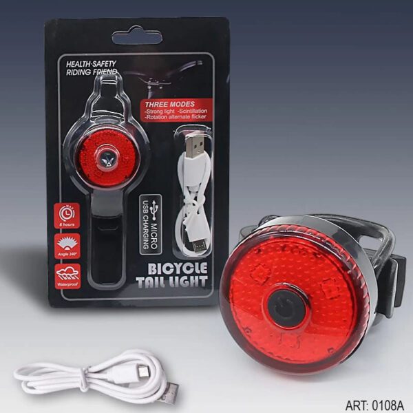 Luz Roja Para Bicicleta 0108A