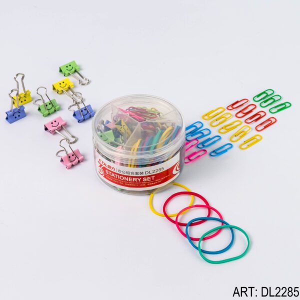 Set De Broches, Gomitas Y Clips Con Cajita DL2285